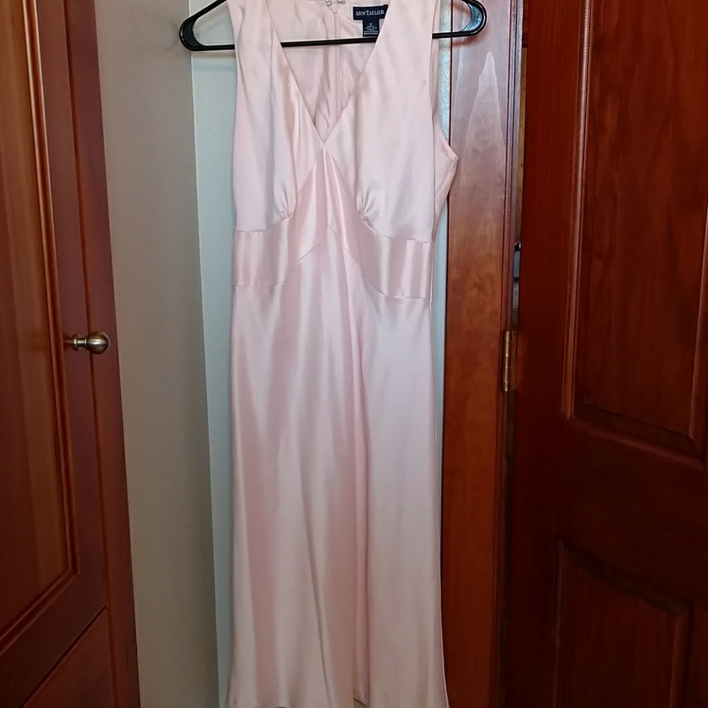 Ann Taylor pink silk dress